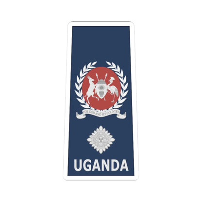 Uganda AirForce OF 4 (Uganda) (Military Rank) STICKER Vinyl Kiss-Cut Decal 3 Inch White - The Sticker Space