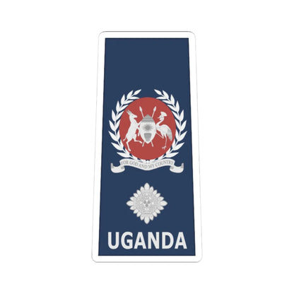 Uganda AirForce OF 4 (Uganda) (Military Rank) STICKER Vinyl Kiss-Cut Decal 4 Inch White - The Sticker Space