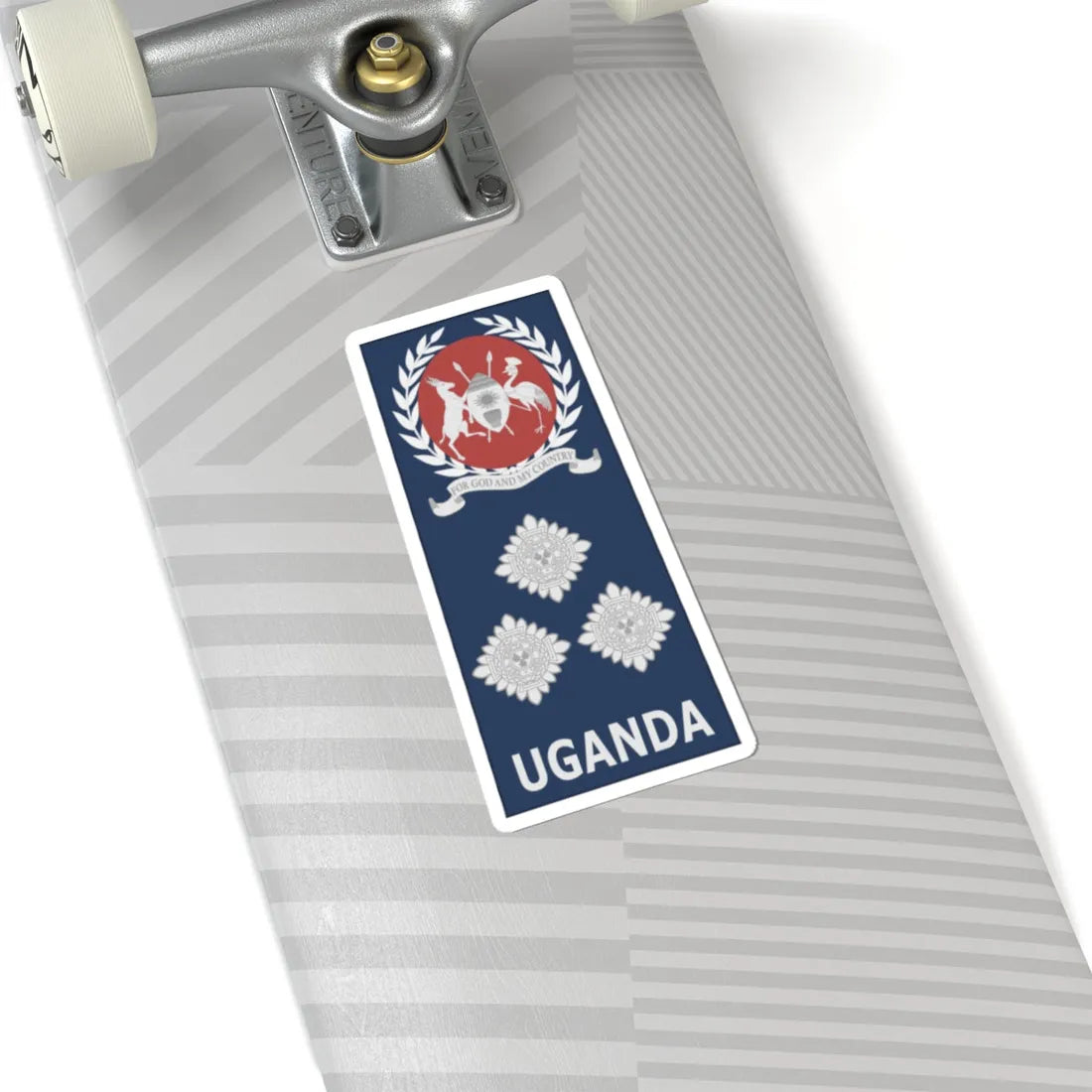 Uganda AirForce OF 6 (Uganda) (Military Rank) STICKER Vinyl Kiss-Cut Decal - The Sticker Space