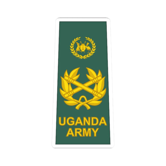 Uganda Army OF 10 (Uganda) (Military Rank) STICKER Vinyl Kiss-Cut Decal 2 Inch White - The Sticker Space