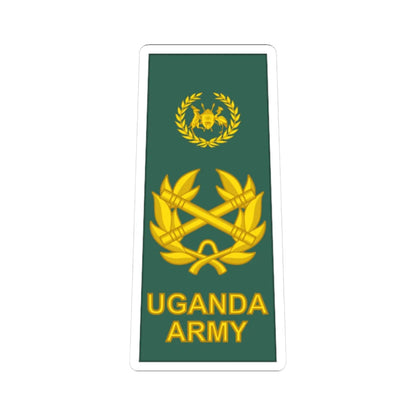 Uganda Army OF 10 (Uganda) (Military Rank) STICKER Vinyl Kiss-Cut Decal 3 Inch White - The Sticker Space