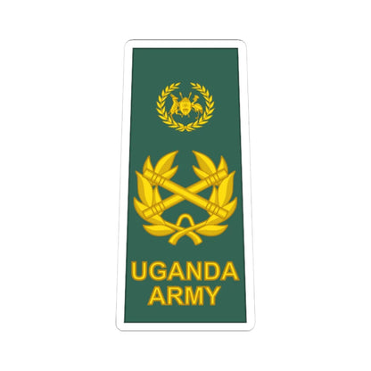 Uganda Army OF 10 (Uganda) (Military Rank) STICKER Vinyl Kiss-Cut Decal 4 Inch White - The Sticker Space