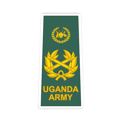 Uganda Army OF 10 (Uganda) (Military Rank) STICKER Vinyl Kiss-Cut Decal 6 Inch White - The Sticker Space