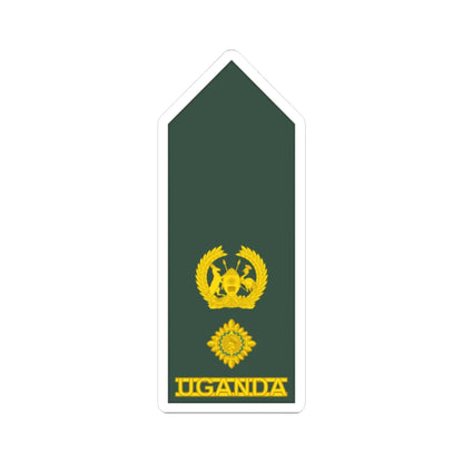 Uganda Army OF 4 (Uganda) (Military Rank) STICKER Vinyl Kiss-Cut Decal 2 Inch White - The Sticker Space