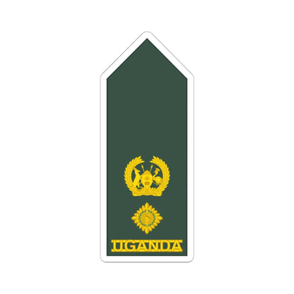 Uganda Army OF 4 (Uganda) (Military Rank) STICKER Vinyl Kiss-Cut Decal 6 Inch White - The Sticker Space