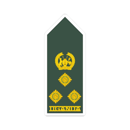 Uganda Army OF 6 (Uganda) (Military Rank) STICKER Vinyl Kiss-Cut Decal 2 Inch White - The Sticker Space