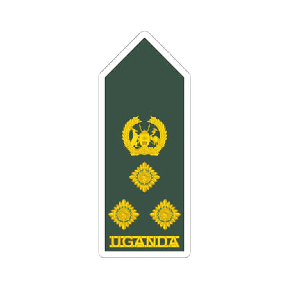 Uganda Army OF 6 (Uganda) (Military Rank) STICKER Vinyl Kiss-Cut Decal 6 Inch White - The Sticker Space