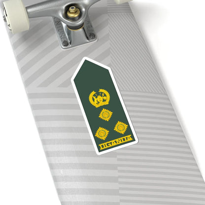 Uganda Army OF 6 (Uganda) (Military Rank) STICKER Vinyl Kiss-Cut Decal - The Sticker Space