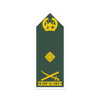 Uganda Army OF 8 (Uganda) (Military Rank) STICKER Vinyl Kiss-Cut Decal 2 Inch White - The Sticker Space
