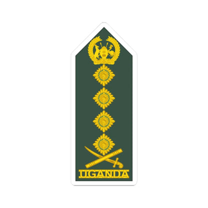 Uganda Army OF 9 2019 (Uganda) (Military Rank) STICKER Vinyl Kiss-Cut Decal 2 Inch White - The Sticker Space