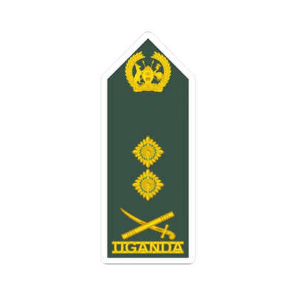 Uganda Army OF 9 (Uganda) (Military Rank) STICKER Vinyl Kiss-Cut Decal 2 Inch White - The Sticker Space