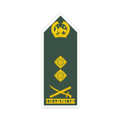 Uganda Army OF 9 (Uganda) (Military Rank) STICKER Vinyl Kiss-Cut Decal 3 Inch White - The Sticker Space