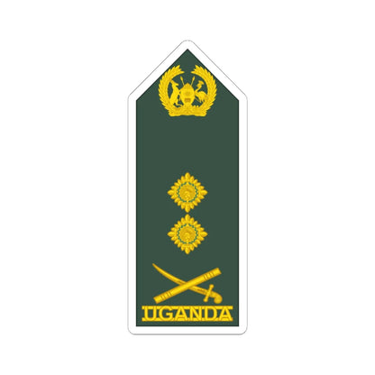 Uganda Army OF 9 (Uganda) (Military Rank) STICKER Vinyl Kiss-Cut Decal 6 Inch White - The Sticker Space