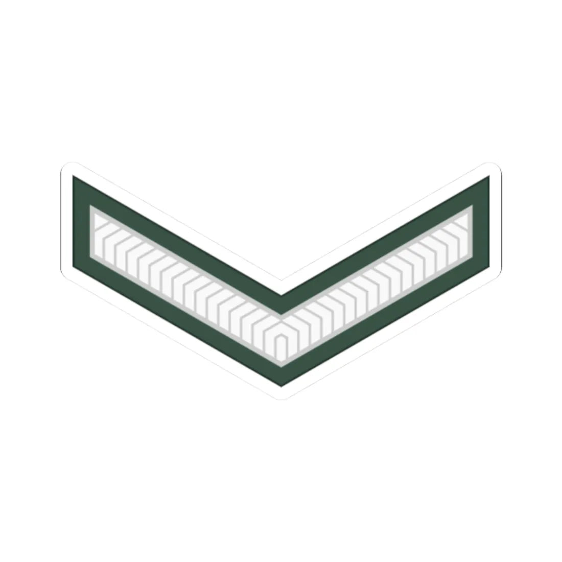 Uganda Army OR 3 (Uganda) (Military Rank) STICKER Vinyl Kiss-Cut Decal 2 Inch White - The Sticker Space