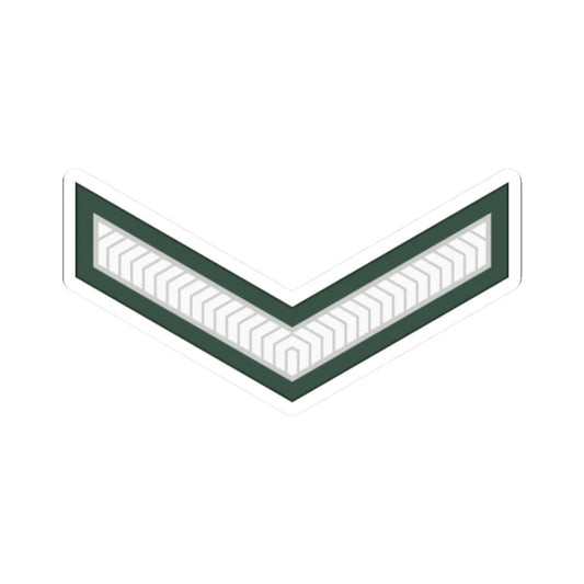 Uganda Army OR 3 (Uganda) (Military Rank) STICKER Vinyl Kiss-Cut Decal 2 Inch White - The Sticker Space