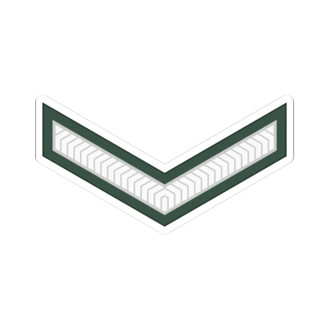 Uganda Army OR 3 (Uganda) (Military Rank) STICKER Vinyl Kiss-Cut Decal 3 Inch White - The Sticker Space