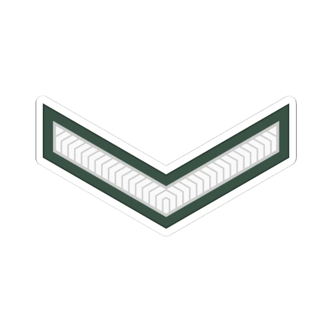 Uganda Army OR 3 (Uganda) (Military Rank) STICKER Vinyl Kiss-Cut Decal 4 Inch White - The Sticker Space