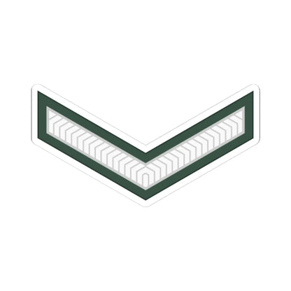 Uganda Army OR 3 (Uganda) (Military Rank) STICKER Vinyl Kiss-Cut Decal 4 Inch White - The Sticker Space