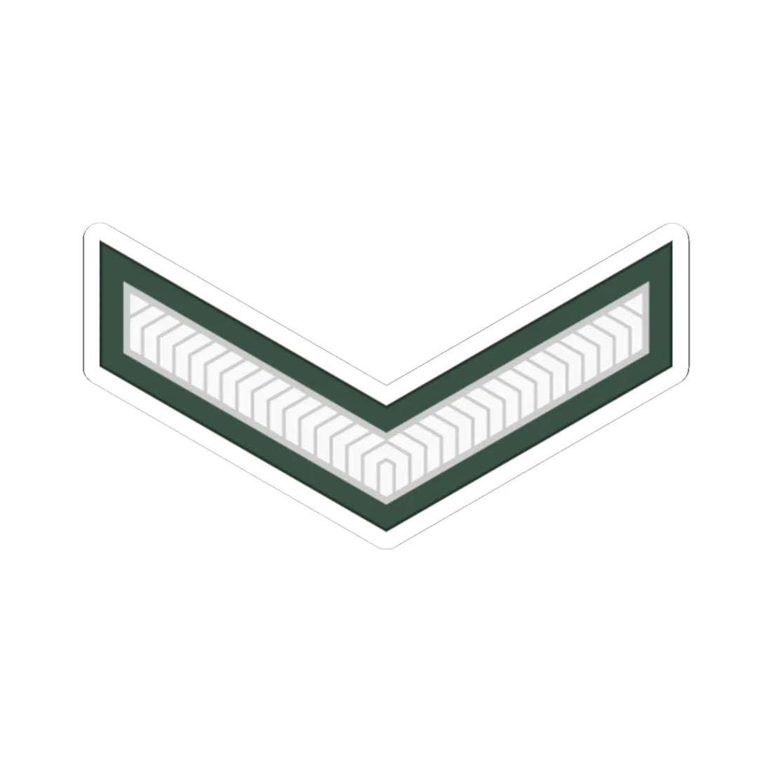 Uganda Army OR 3 (Uganda) (Military Rank) STICKER Vinyl Kiss-Cut Decal 6 Inch White - The Sticker Space