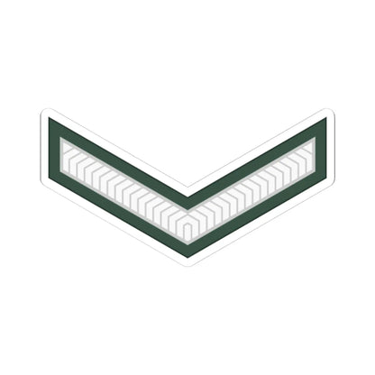 Uganda Army OR 3 (Uganda) (Military Rank) STICKER Vinyl Kiss-Cut Decal 6 Inch White - The Sticker Space