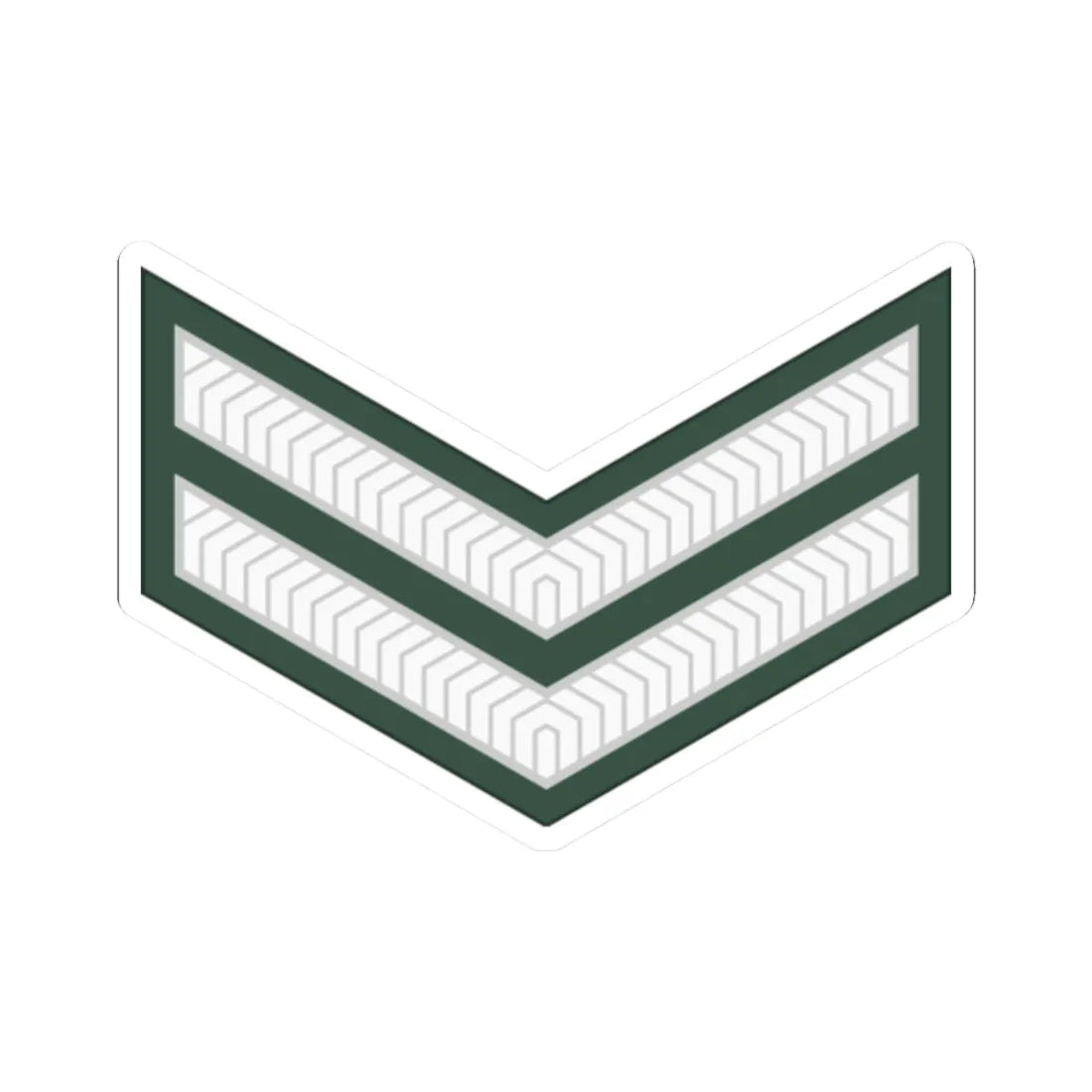 Uganda Army OR 4 (Uganda) (Military Rank) STICKER Vinyl Kiss-Cut Decal 2 Inch White - The Sticker Space