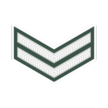 Uganda Army OR 4 (Uganda) (Military Rank) STICKER Vinyl Kiss-Cut Decal 2 Inch White - The Sticker Space