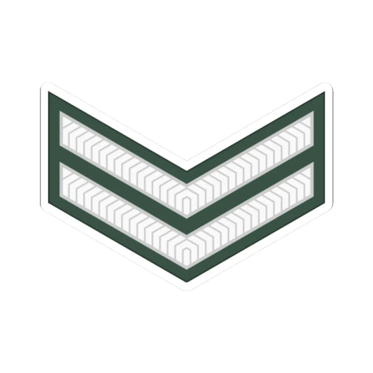 Uganda Army OR 4 (Uganda) (Military Rank) STICKER Vinyl Kiss-Cut Decal 2 Inch White - The Sticker Space