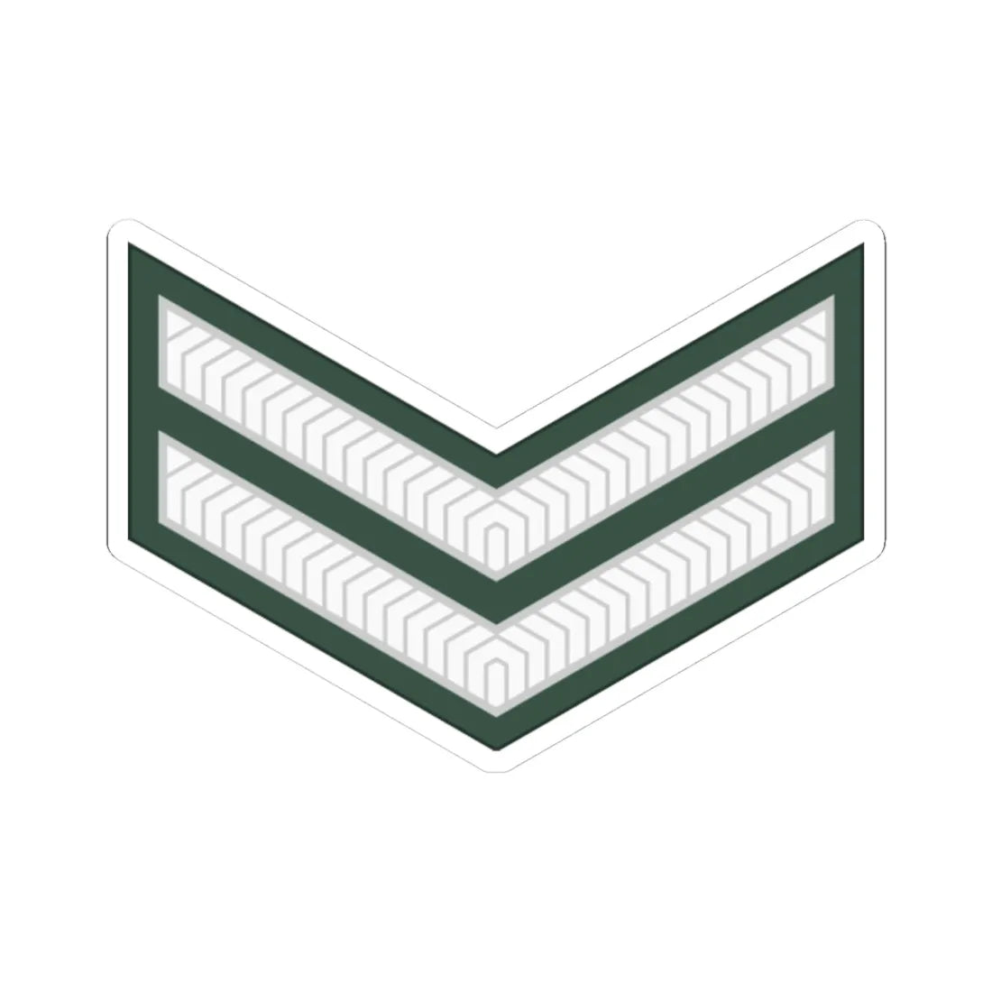 Uganda Army OR 4 (Uganda) (Military Rank) STICKER Vinyl Kiss-Cut Decal 4 Inch White - The Sticker Space