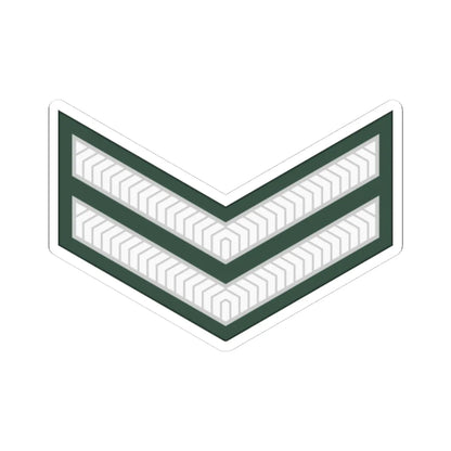 Uganda Army OR 4 (Uganda) (Military Rank) STICKER Vinyl Kiss-Cut Decal 4 Inch White - The Sticker Space