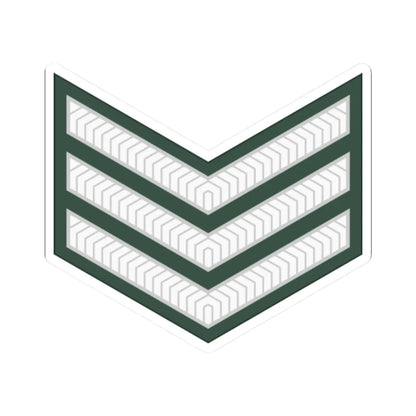 Uganda Army OR 6 (Uganda) (Military Rank) STICKER Vinyl Kiss-Cut Decal 2 Inch White - The Sticker Space