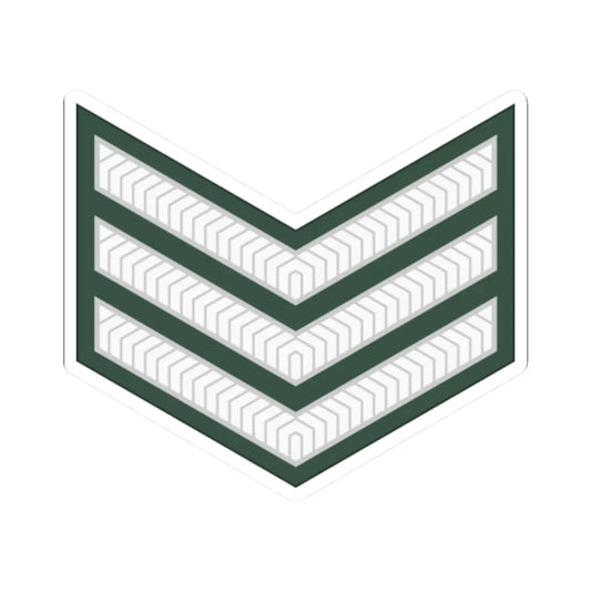 Uganda Army OR 6 (Uganda) (Military Rank) STICKER Vinyl Kiss-Cut Decal 2 Inch White - The Sticker Space