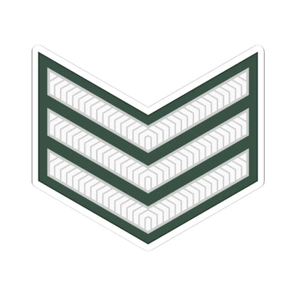 Uganda Army OR 6 (Uganda) (Military Rank) STICKER Vinyl Kiss-Cut Decal 6 Inch White - The Sticker Space