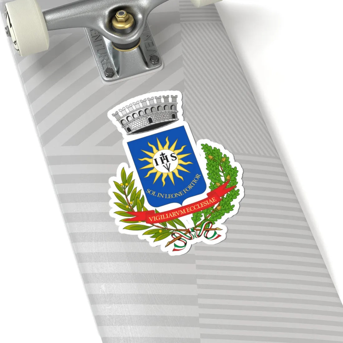 Uggiano la Chiesa-Stemma (Italy) (Coat of Arms) STICKER Vinyl Kiss-Cut Decal - The Sticker Space