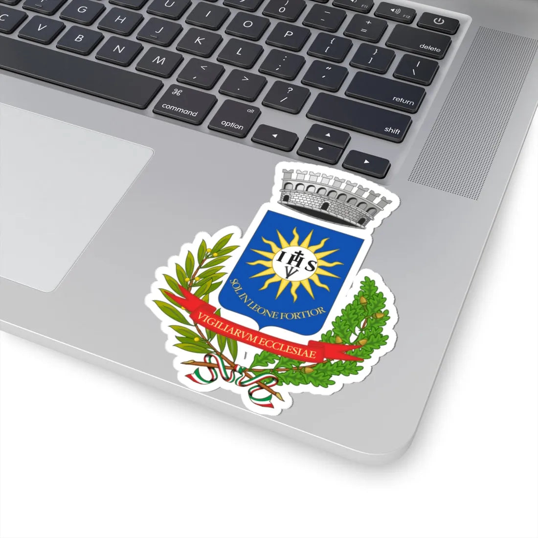 Uggiano la Chiesa-Stemma (Italy) (Coat of Arms) STICKER Vinyl Kiss-Cut Decal - The Sticker Space