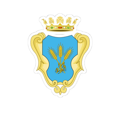 Uggiano Montefusco-Stremma (Italy) (Coat of Arms) STICKER Vinyl Kiss-Cut Decal 4 Inch White - The Sticker Space