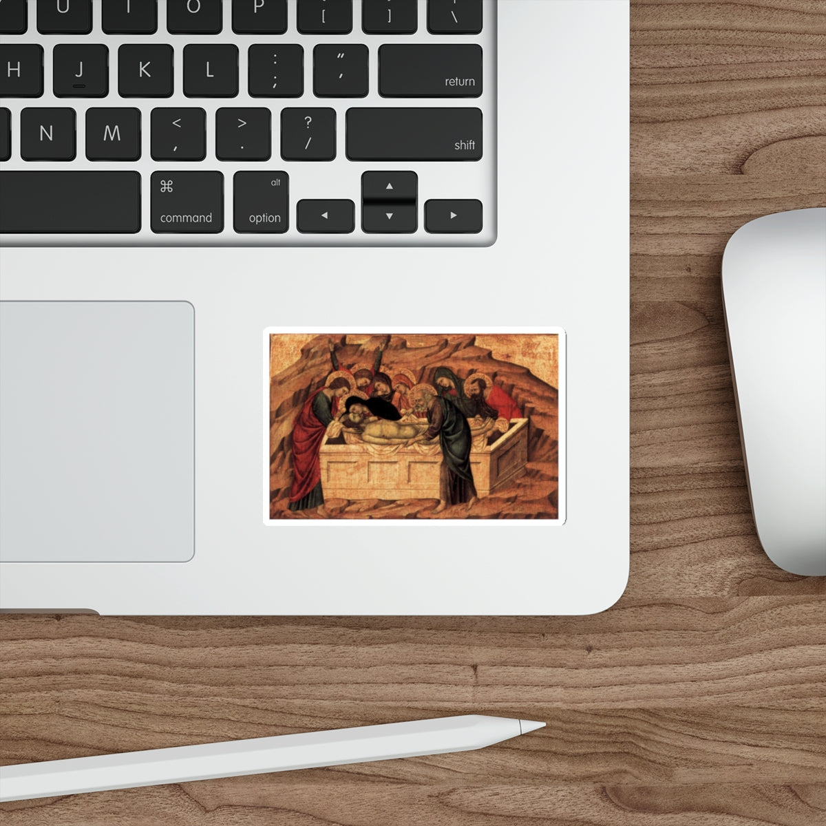 UGOLINO DI NERIO - Panel from the Santa Croce Altar2 (Artwork) STICKER Vinyl Die-Cut Decal-The Sticker Space