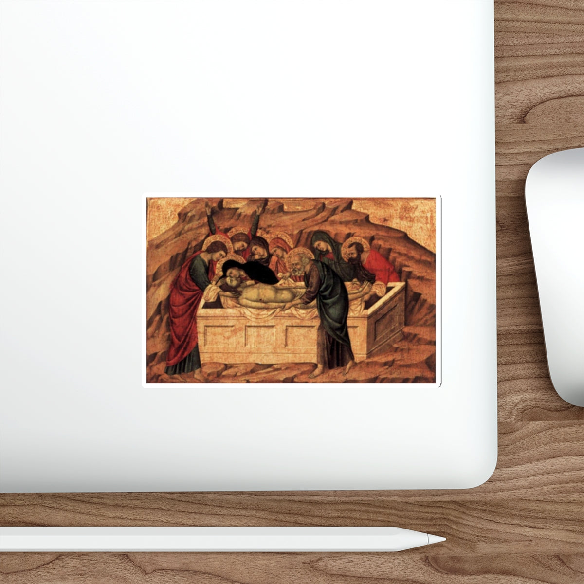 UGOLINO DI NERIO - Panel from the Santa Croce Altar2 (Artwork) STICKER Vinyl Die-Cut Decal-The Sticker Space