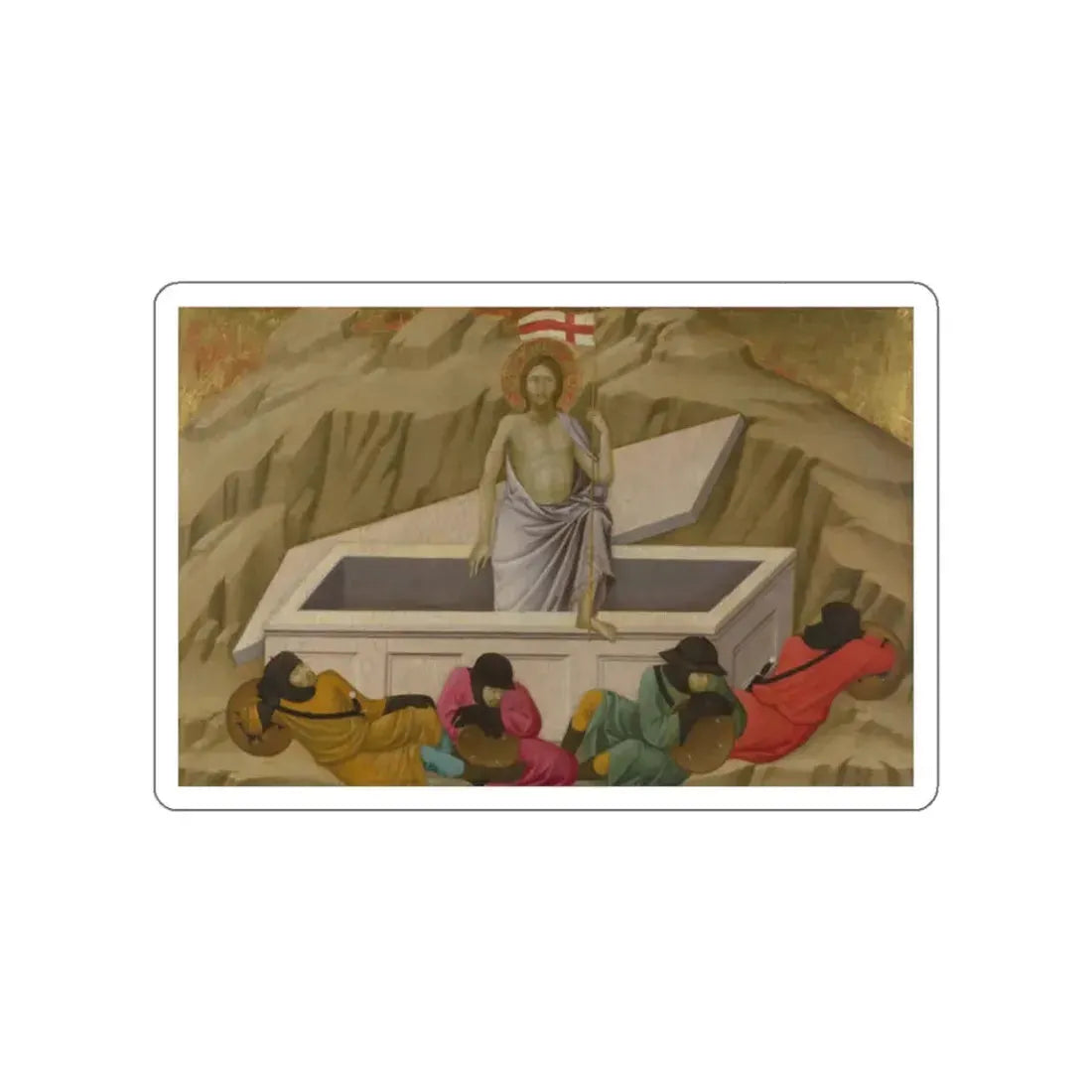 UGOLINO DI NERIO - The Resurrection (Artwork) STICKER Vinyl Die-Cut Decal White Die-Cut 2 Inch - The Sticker Space