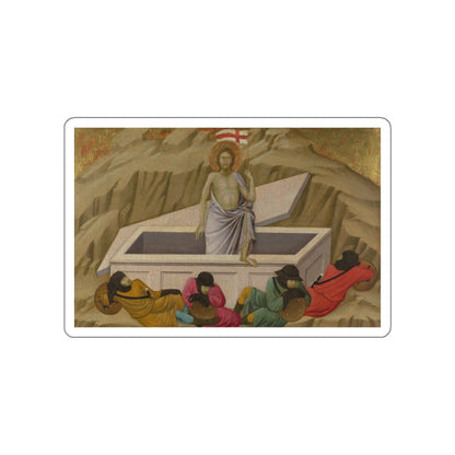 UGOLINO DI NERIO - The Resurrection (Artwork) STICKER Vinyl Die-Cut Decal-White-The Sticker Space