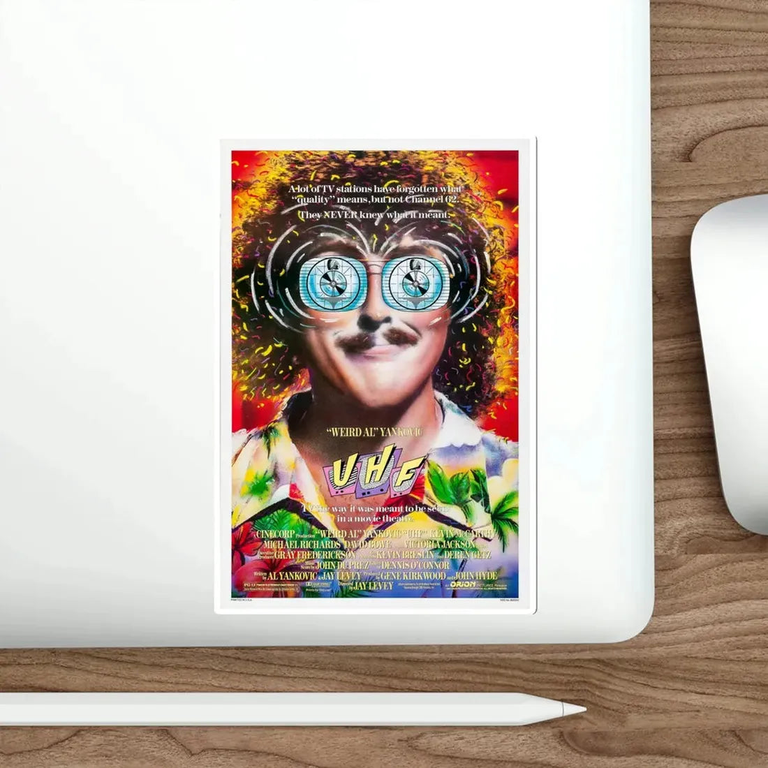 UHF 1989 Movie Poster STICKER Vinyl Die-Cut Decal - The Sticker Space