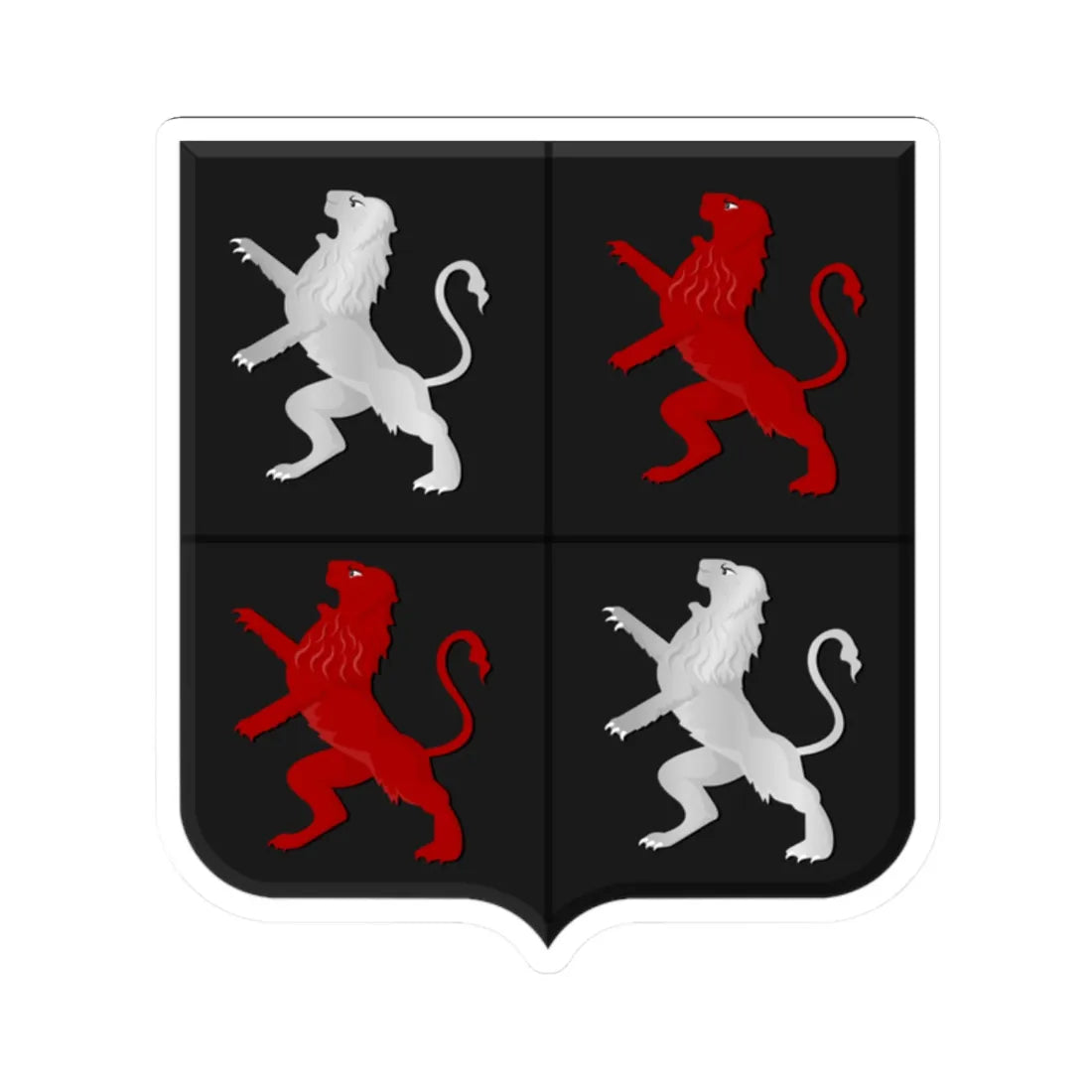 Uitgeest wapen HRvA (Netherlands) (Coat of Arms) STICKER Vinyl Kiss-Cut Decal 2 Inch White - The Sticker Space