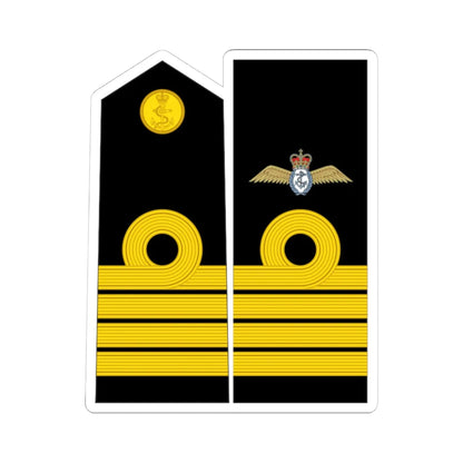 UK Navy OF 5 collected Fleet Air Arm Pilot (United Kingdom) (Military Rank) STICKER Vinyl Kiss-Cut Decal 4 Inch White - The Sticker Space