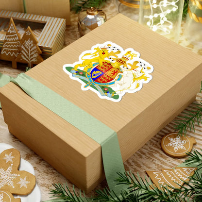 UK Royal Coat of Arms (United Kingdom) (Coat of Arms) STICKER Vinyl Kiss-Cut Decal - The Sticker Space