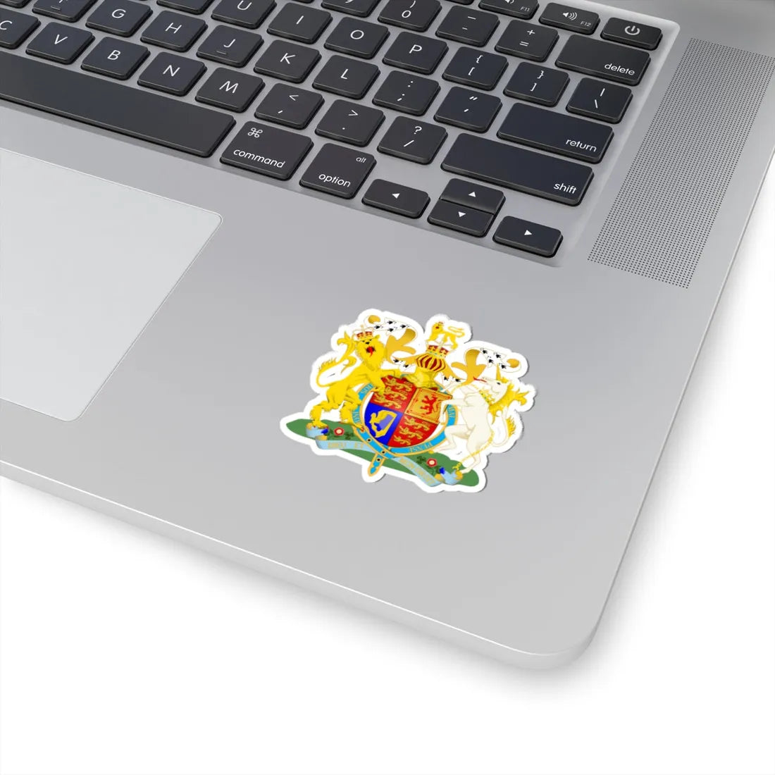 UK Royal Coat of Arms (United Kingdom) (Coat of Arms) STICKER Vinyl Kiss-Cut Decal - The Sticker Space