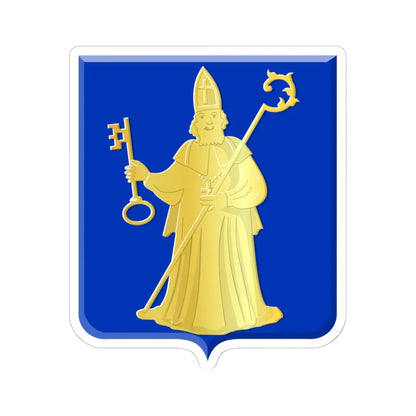 Ukkel wapen (Belgium) (Coat of Arms) STICKER Vinyl Kiss-Cut Decal 6 Inch White - The Sticker Space