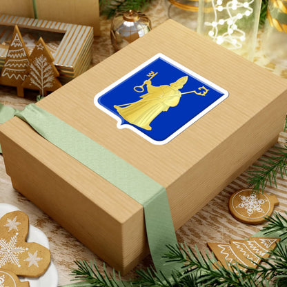 Ukkel wapen (Belgium) (Coat of Arms) STICKER Vinyl Kiss-Cut Decal - The Sticker Space