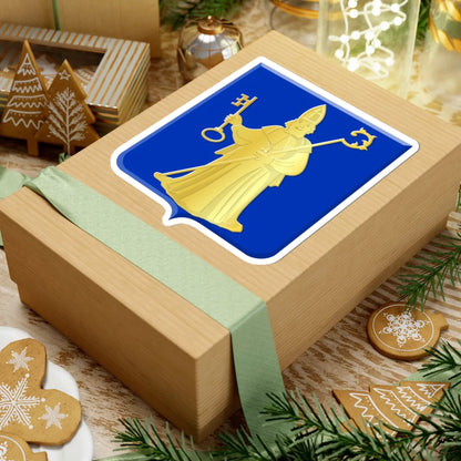 Ukkel wapen (Belgium) (Coat of Arms) STICKER Vinyl Kiss-Cut Decal - The Sticker Space