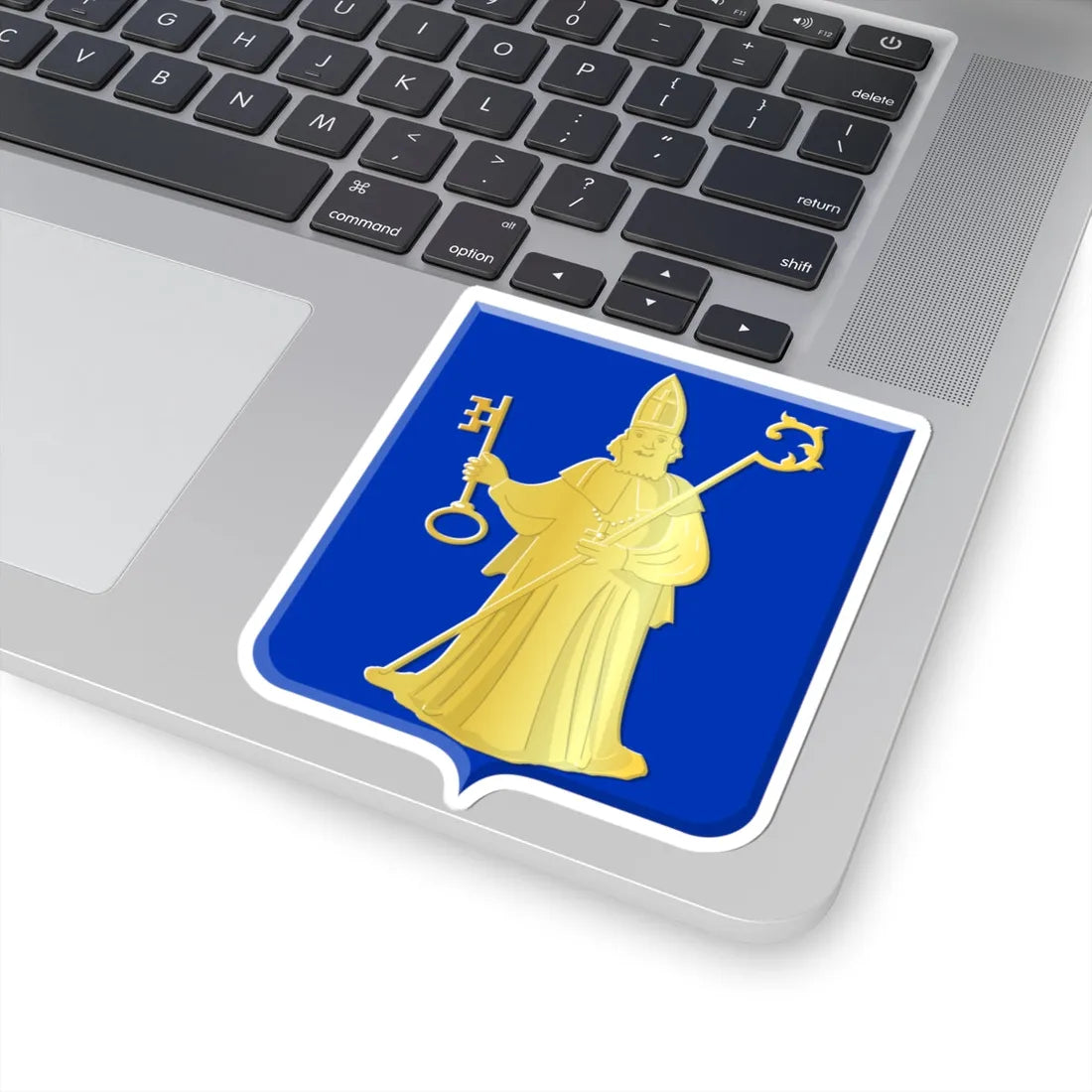 Ukkel wapen (Belgium) (Coat of Arms) STICKER Vinyl Kiss-Cut Decal - The Sticker Space