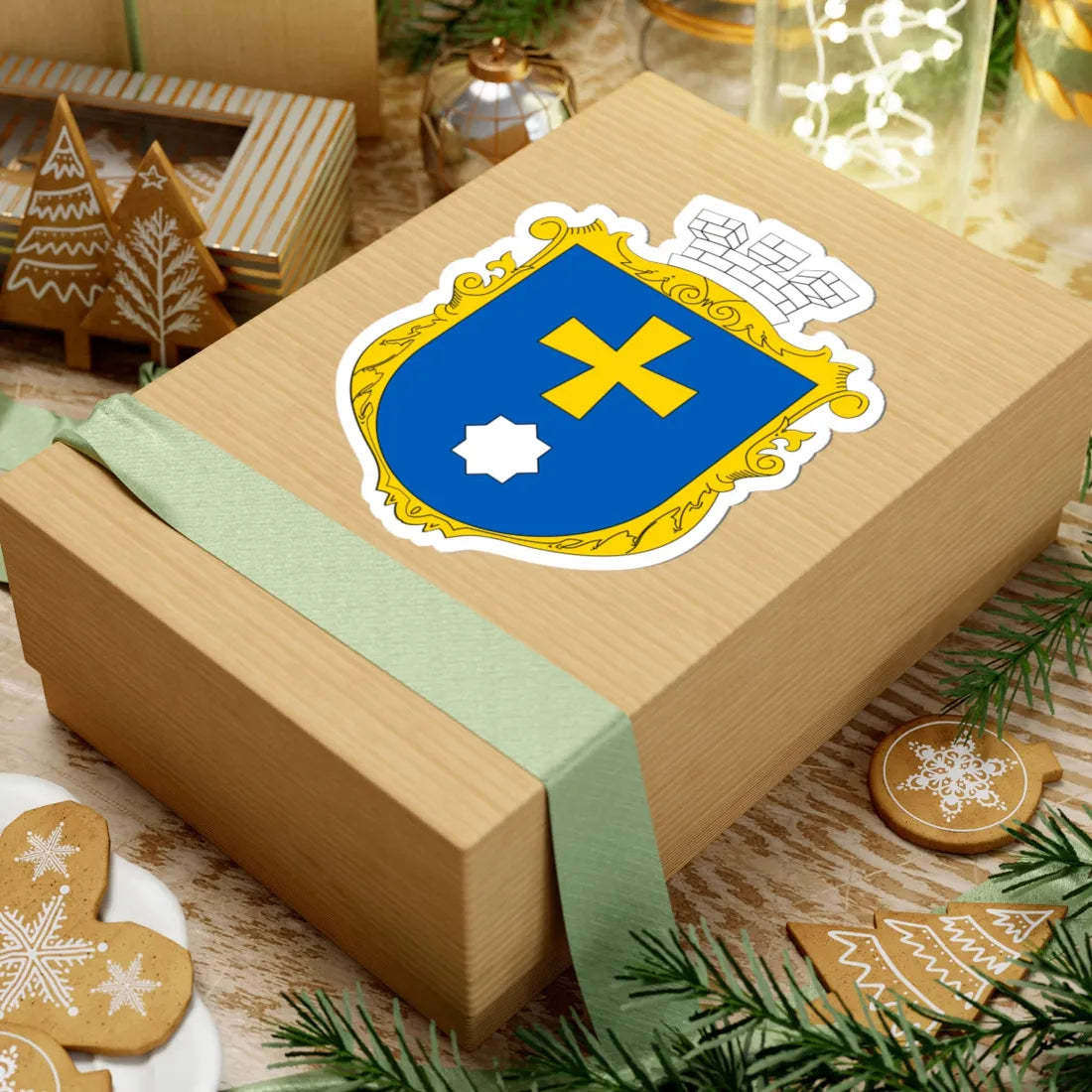 UKR COA of Myrhorod (Ukraine) (Coat of Arms) STICKER Vinyl Kiss-Cut Decal - The Sticker Space