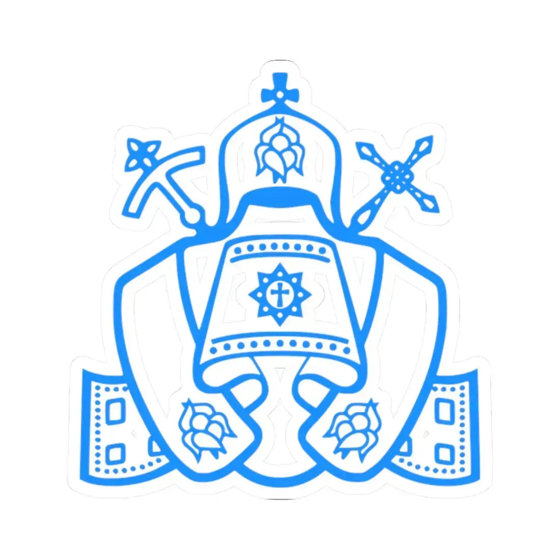 Эмблема Украинской Православной Церкви Емблема Української Православної Церкви (Ukraine) (Coat of Arms) STICKER Vinyl Kiss-Cut Decal 2 Inch White - The Sticker Space